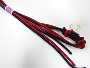未使用品　竹帯留め・正絹手組帯締めセット